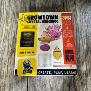 New Grow Your Own Crystal Hedgehog, Pink, Science Kit STEM Adventure Club